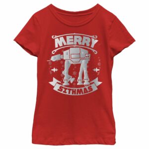 Girl’s Star Wars Christmas Sithmas AT-AT T-Shirt