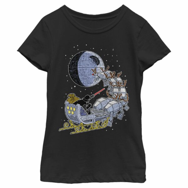 Girl’s Star Wars Darth Vader Starry Sleigh T-Shirt