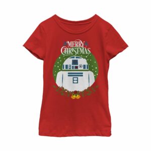 Girl’s Star Wars Merry Christmas R2-D2 T-Shirt