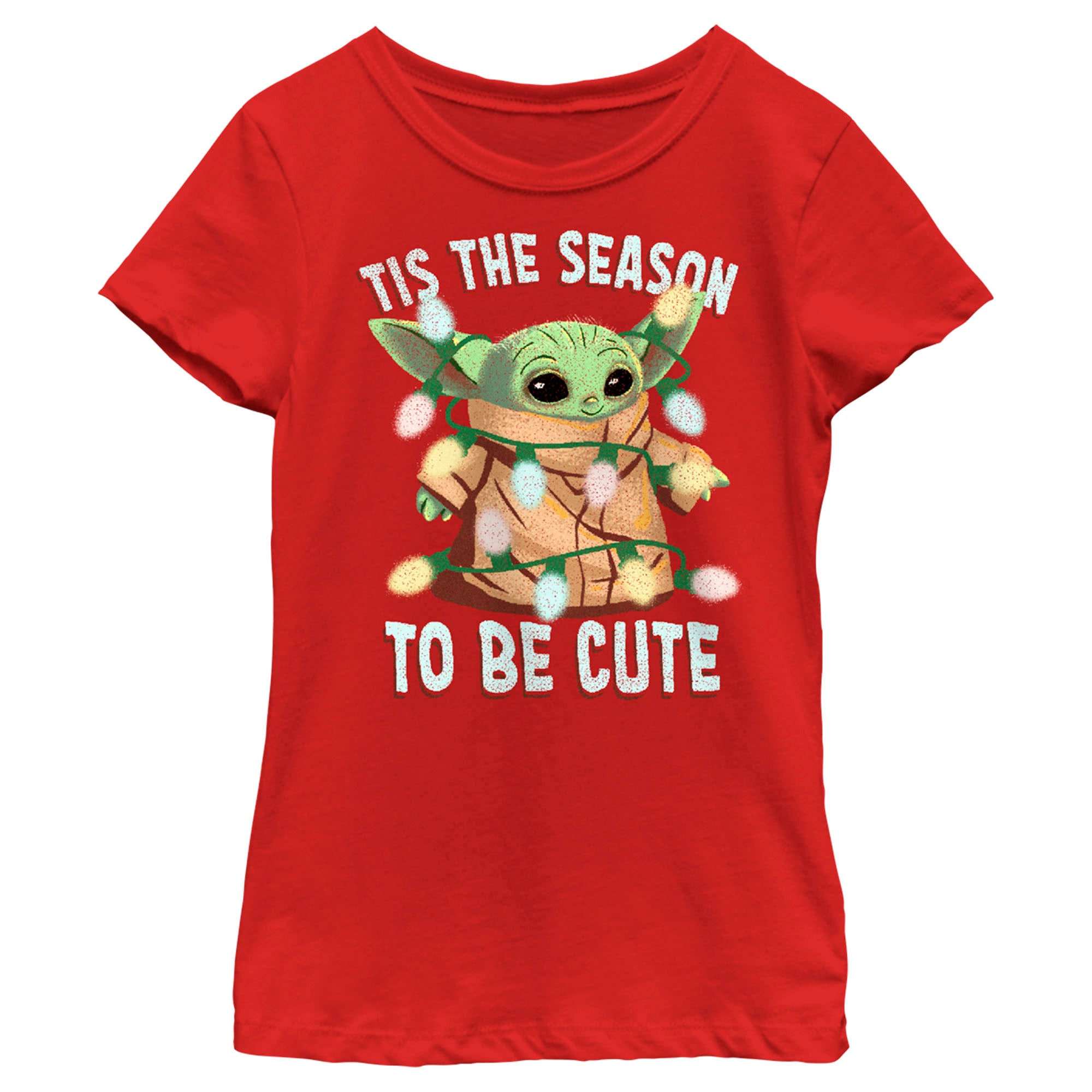 Girl's Star Wars The Mandalorian Christmas Grogu 'Tis the Season to be Cute T-Shirt Girl's Star Wars The Mandalorian Christmas Grogu 'Tis the Season to be Cute T-Shirt