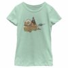 Girl’s Star Wars The Mandalorian Christmas Lights Bantha T-Shirt