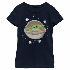 Girl’s Star Wars The Mandalorian Christmas The Child Space Cruise T-Shirt