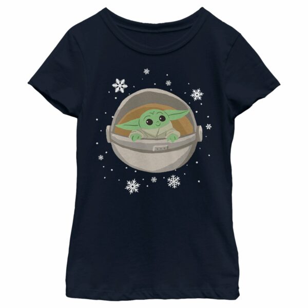 Girl’s Star Wars The Mandalorian Christmas The Child Space Cruise T-Shirt