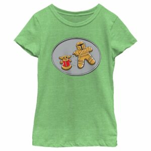Girl’s Star Wars The Mandalorian Gingerbread Cookies Mando Grogu T-Shirt