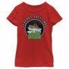 Girl’s Star Wars The Mandalorian Grogu Seasons Greetings T-Shirt
