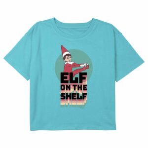 Girl’s The Elf on the Shelf Character Rainbow Logo T-Shirt