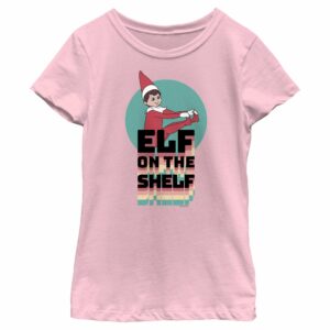 Girl’s The Elf on the Shelf Rainbow Logo T-Shirt