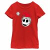 Girl’s The Nightmare Before Christmas Jack Santa Hat T-Shirt