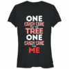 Junior’s CHIN UP Christmas Candy Cane for Me T-Shirt