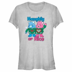 Junior’s Care Bears Christmas Cheer Bear and Grumpy Bear Naughty or Nice T-Shirt