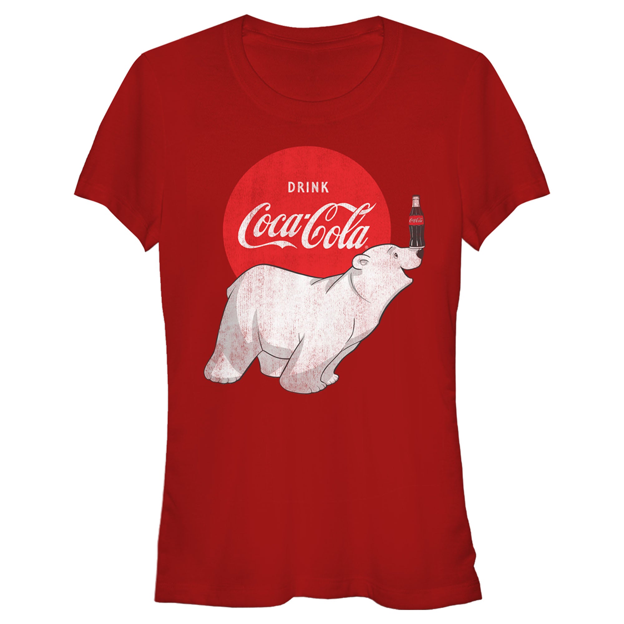 Junior's Coca Cola Polar Bear T-Shirt Junior's Coca Cola Polar Bear T-Shirt