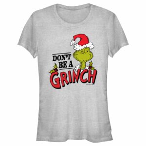 Junior’s Dr. Seuss Christmas Don’t Be a Grinch T-Shirt