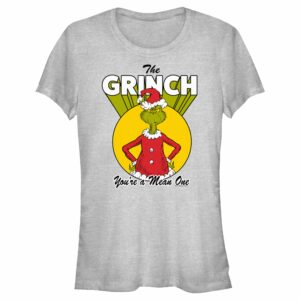 Junior’s Dr. Seuss Christmas Grinch You’re a Mean One T-Shirt