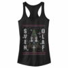 Junior’s Frozen Ugly Christmas Besties Racerback Tank Top