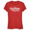Junior’s Guardians of the Galaxy Holiday Special White Logo T-Shirt