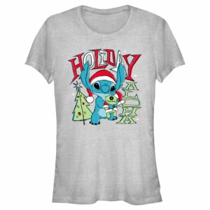 Junior’s Lilo & Stitch Holiday Aloha Stitch T-Shirt