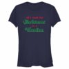 Junior’s Lost Gods All I Want for Christmas Is a Vacation T-Shirt