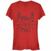 Junior’s Lost Gods Christmas Cat Meowy T-Shirt