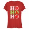 Junior’s Lost Gods Christmas Distressed Ho Ho Ho T-Shirt