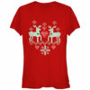 Junior’s Lost Gods Christmas Reindeer Love T-Shirt