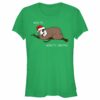 Junior’s Lost Gods Christmas Wake Me Sloth T-Shirt