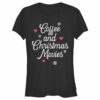 Junior’s Lost Gods Coffee and Christmas Movies Distressed T-Shirt