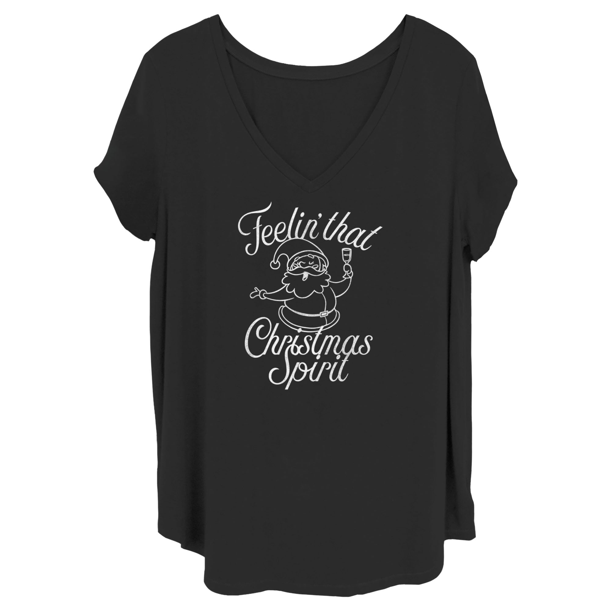 Junior's Lost Gods Feelin' That Christmas Spirit T-Shirt Junior's Lost Gods Feelin' That Christmas Spirit T-Shirt