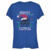 Junior’s Lost Gods Meowy Catmas Knit T-Shirt
