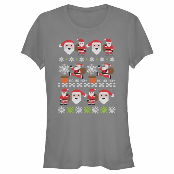 Junior’s Lost Gods Santa Claus Ugly Christmas Sweater T-Shirt