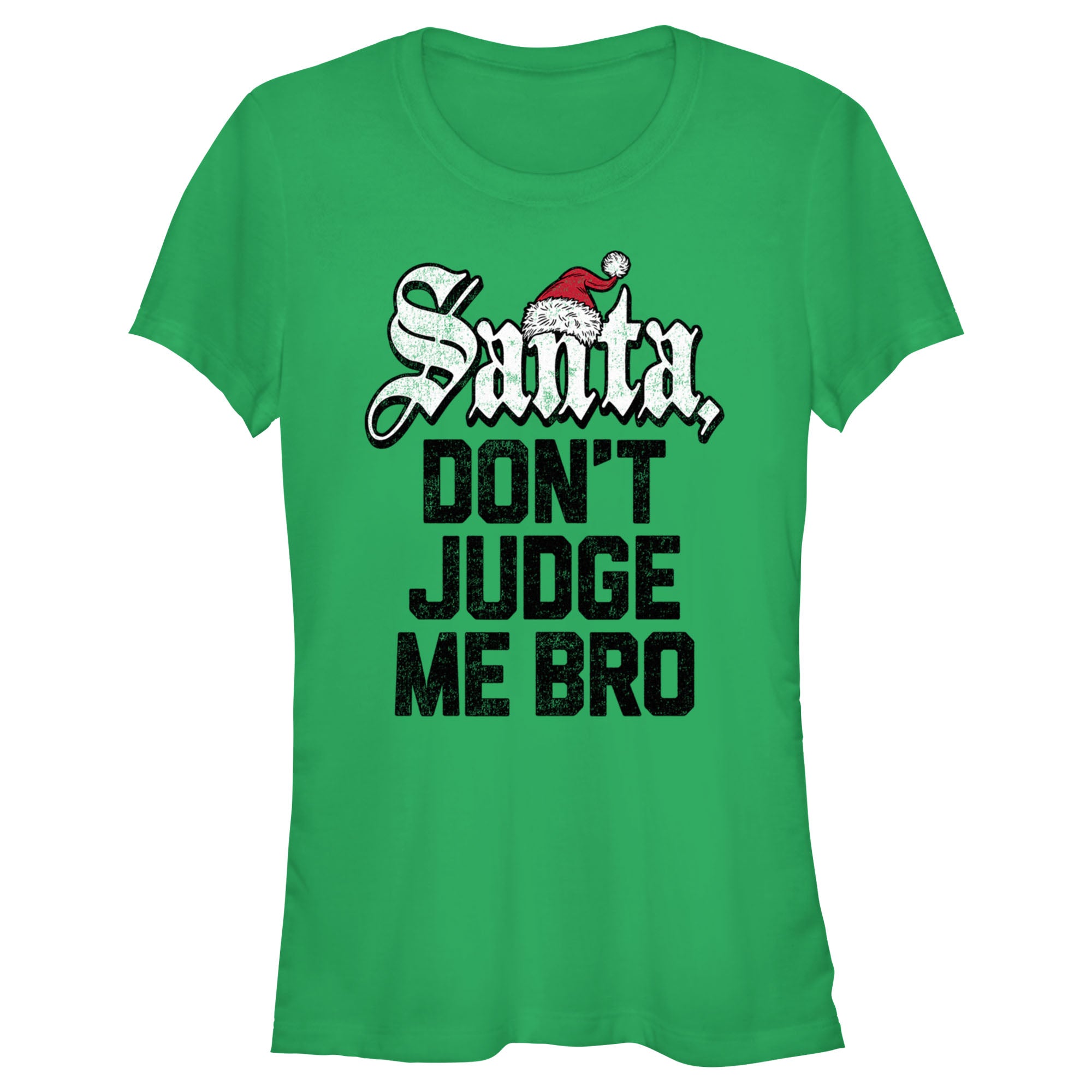Junior's Lost Gods Santa Don’t Judge Me T-Shirt Junior's Lost Gods Santa Don’t Judge Me T-Shirt