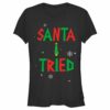 Junior’s Lost Gods Santa I Tried T-Shirt