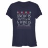 Junior’s Lost Gods Snow Is Falling Wine Is Calling T-Shirt