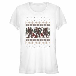 Junior’s Lost Gods Ugly Christmas Dabbing Bigfoot T-Shirt