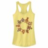 Junior’s Marvel Christmas Gingerbread Cookie Circle Racerback Tank Top