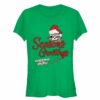 Junior’s Marvel Christmas Guardians of the Galaxy Rocket Seasons T-Shirt