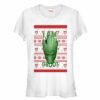 Junior’s Marvel Ugly Christmas Guardians of the Galaxy Groot Portrait T-Shirt