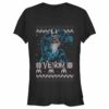 Junior’s Marvel Ugly Christmas Venom Pose T-Shirt