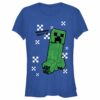 Junior’s Minecraft SSSSeasons Greetings Creeper T-Shirt