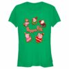Junior’s Peppa Pig Christmas Gingerbread Cookie Characters T-Shirt