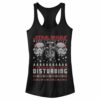 Junior’s Star Wars Lack of Cheer Ugly Christmas Sweater Racerback Tank Top