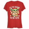Junior’s Star Wars The Mandalorian Christmas Grogu ‘Tis the Season to be Cute T-Shirt