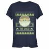 Junior’s Star Wars The Mandalorian The Child Ugly Christmas Frog T-Shirt
