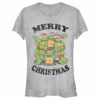 Junior’s Teenage Mutant Ninja Turtles Distressed Merry Christmas T-Shirt