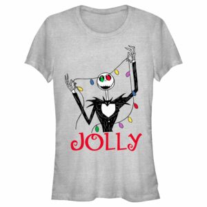 Junior’s The Nightmare Before Christmas Jack Jolly Christmas Lights T-Shirt