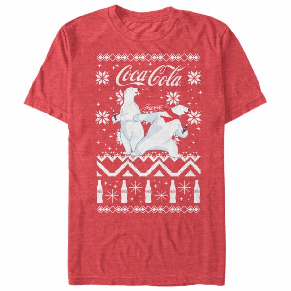 Men_s Coca Cola Ugly Christmas Polar Bear T-Shirt