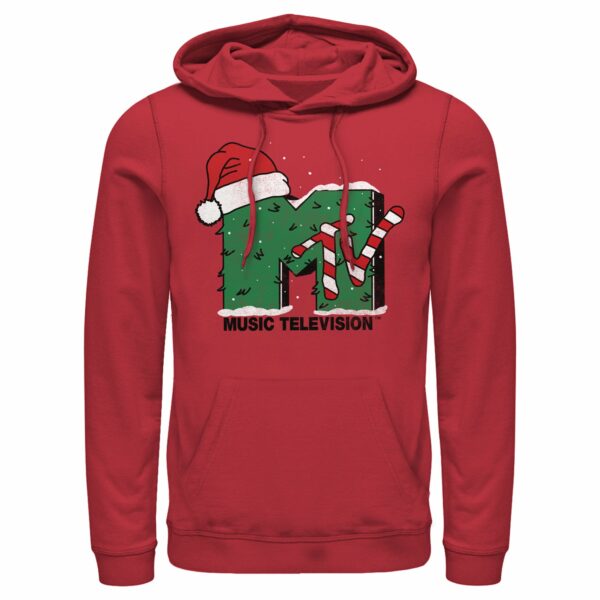 Men_s MTV Christmas Monster Logo Pull Over Hoodie
