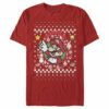 Men_s Nintendo Ugly Christmas Mario Wreath T-Shirt