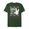 Men_s Star Trek Christmas Trek the Halls T-Shirt