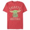 Men_s Star Wars The Mandalorian Christmas The Child Greetings T-Shirt