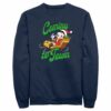 Men’s Betty Boop Christmas Coming to Town Pudgy Sweatshirt